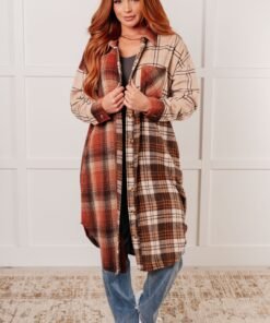 Cabin Fever Flannel Plaid Oversized Shacket Ave Shops