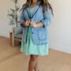 Business Brunch Denim Blazer - Fashion Are Us